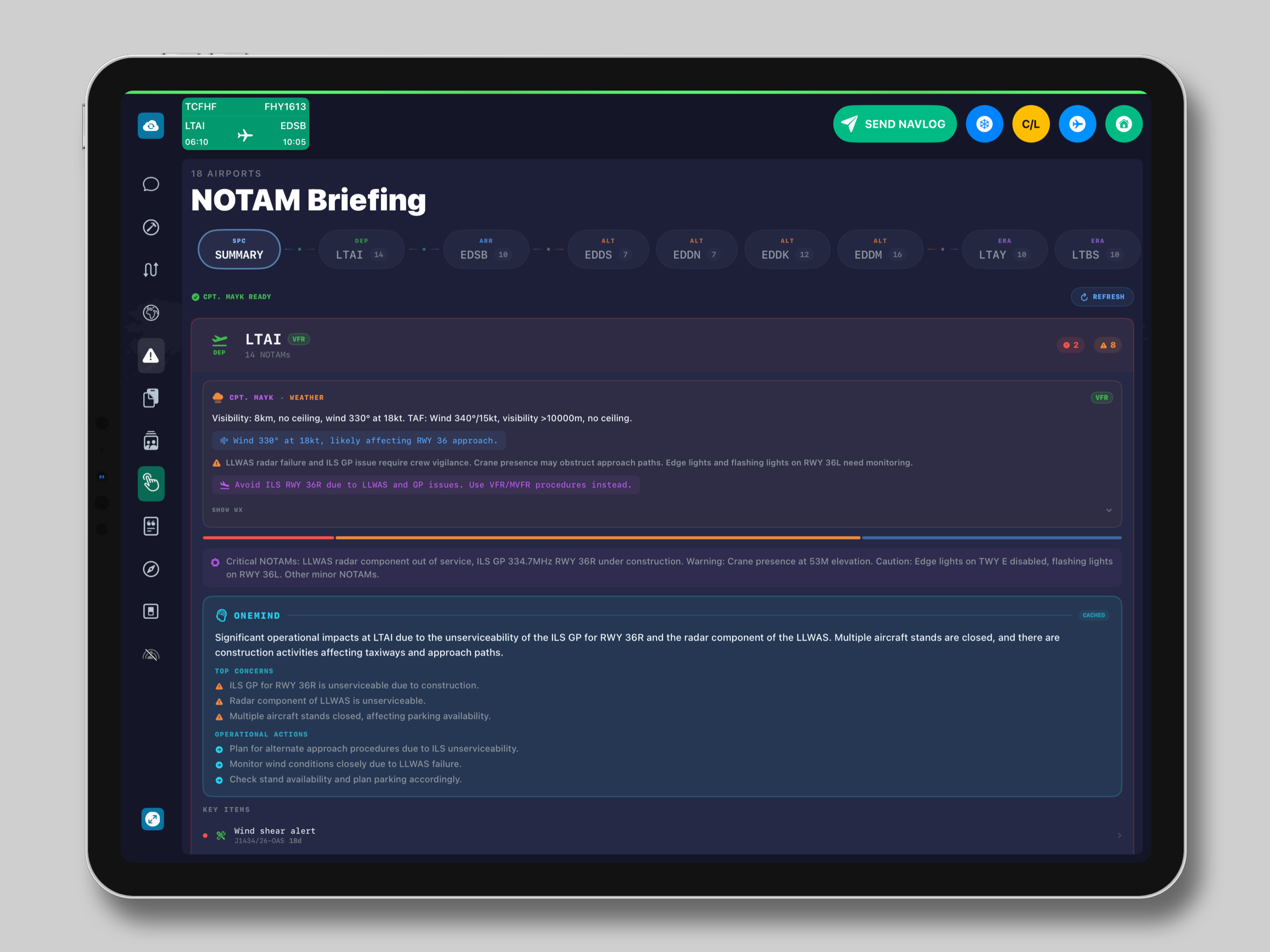 NavOne NOTAM intelligence
